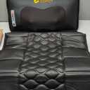 Massage Mat, Detachable Neck Massager, Full Body Vibration Heating, Massage Pad with 10 Vibrating Motors and 9 Speed Settings for Home Office Use, Gift for Men Women Parents Christmas,Black