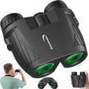 Aurosports 15x25 Compact Binoculars for Adult Kids - High Power Binoculars for Bird Watching - Easy Focus Small Binocular with Low Light Vision for Travel, Camping, Concert, Hiking