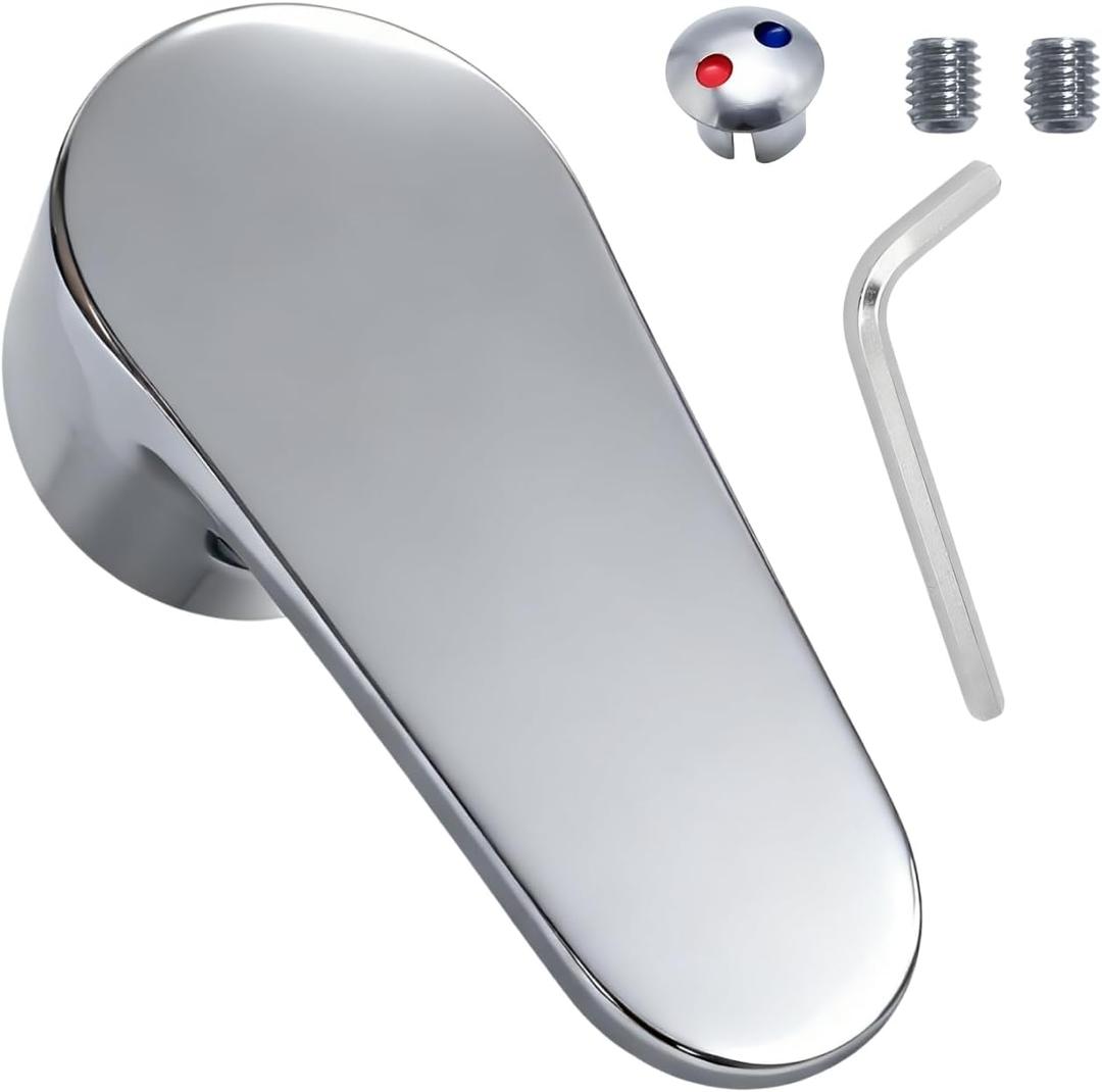 Single Shower Handle Replacement,Shower Handle,Compatible with 40mm Faucet Cartridge(Cartridge Stem 10 * 10mm),for Single Handle Bathroom and Kitchen Faucet,Shower Valve