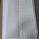 Red Lantern 6 ft. Tall Window Pane Shoji Screen-White-4 Panels Room Divider