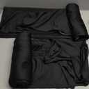 Smiry 2 Pack Spandex Table Cloth 6FT, Elastic Fitted Stretch Tablecloths, Washable and Wrinkle Free Rectangular Patio Table Cover for Outdoor, Wedding, Banquet & Parties (Black, 72Lx30Wx30H Inch)