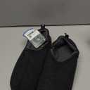 Snug Leaves Men's Faux Wool Slippers Comfy Warm Winter House Shoes with Elastic Gores (11-12, Dark Gray)