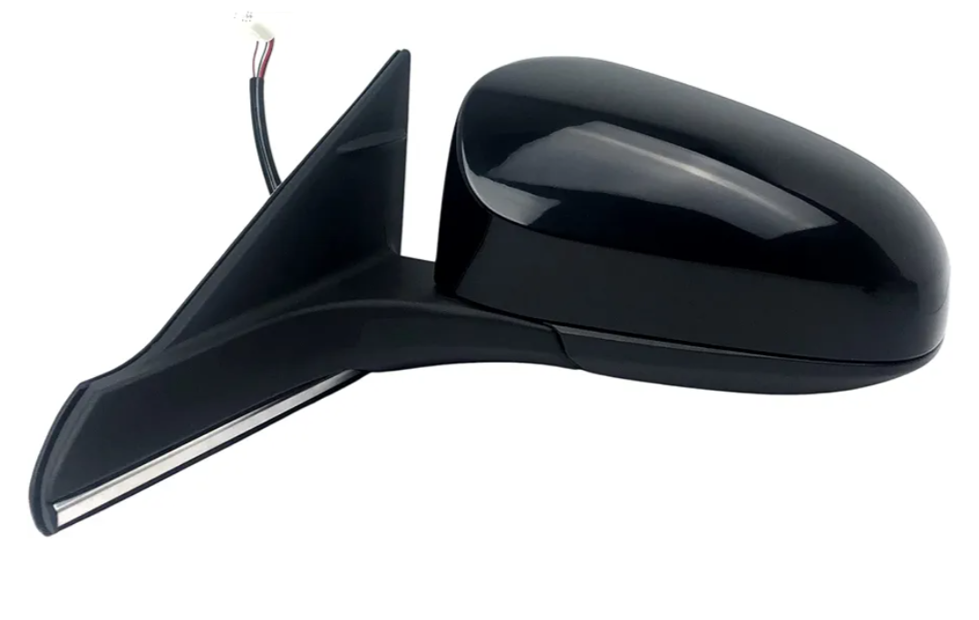 Driver Side Mirror for 2016-2017 Toyota Camry Power Adjustment Heated Glass Blind Spot Monitor BSM Black 6 Pins Left TO1320375