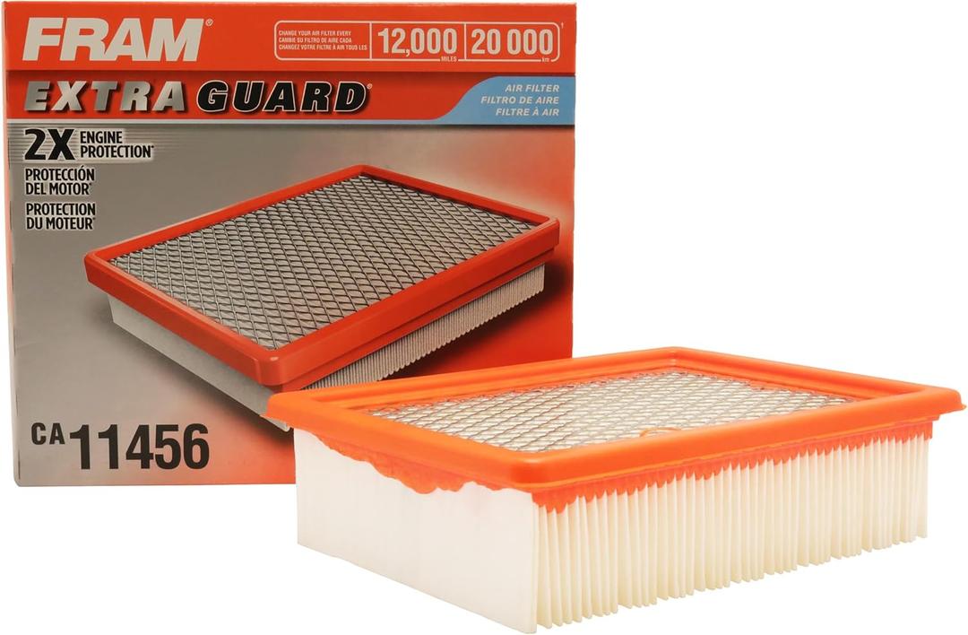 FRAM Extra Guard CA11456 Replacement Engine Air Filter for Select Ford Transit Connect/Escape (2.5L) Models, Provides Up to 12 Months or 12,000 Miles Filter Protection