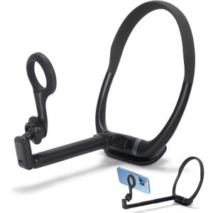 Neck Phone Holder for POV/Vlog, 2025 New Longer Phone Chest Mount Tripod for Selfie Video Recording, Hand Free Magnetic Mount with Anti-Shake Chest Strap Fit for Magsafe iPhone 15 14 13 12 Series