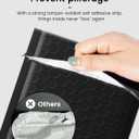 GSSUSA Black Bubble Mailers 4x8 Inches 50 Pack, Usable Size 4X7" Bubble Envelopes for Small Business, Padded Envelope, Shipping Mailers, Packaging Bags, Mailing Envelopes, Shipping Supplies