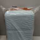 Carry On Luggage Set 22x14x9 Airline Approved Luggage Sets 3 Piece,Suitcases with Wheels,ABS Hard Case Luggage with TSA Lock Spinner Wheels(20 Inch,BP/TB) (Sky Blue)