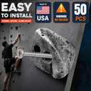 50 Large Screw On Rock Climbing Holds for Rock Wall Grips Made in USA