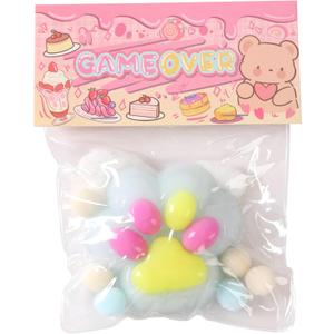 2 x Taba Squishy Cat Paw Squeeze Toys,Sensory Fidget Toy for Your Best Mellow and Chill,Party Favors, Birthday Gift, Squishy Toys for Adults (Blue)