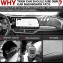 Autorder Dashboard Cover Mat for Chevy Chevrolet Equinox EV 2024 2025 2026 Accessories Dash Cover Upgrade Velvet Dash Mat Sunshade Glare UV Rays Protector