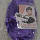 Kids Purple Braided Wig for Girls Child Long Braid Purple Wig Cosplay Synthetic Wigs with Wig Cap