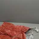 Massaging Weighted Heating Pad for Back Pain Relief,Heating Pads for Neck, Shoulder,Cramp,Portable Heated Pad with 3 Heat Settings & 6 Massage,18 Relaxing Combinations,Auto Off,20"*24",Grapefruit Red