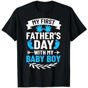 My First Fathers Day Baby Boy Outfit First Time Dad T-Shirt, XL