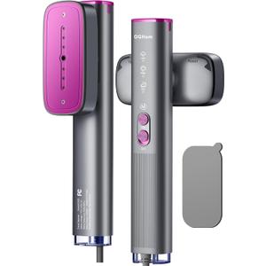 OGHom Steamer for Clothes, 110-240V Travel Steamer & Iron 2 in 1, 1000W Powerful Steam, Portable Handheld Garment Wrinkle Remover, 30s Fast Heat-Up with Dry & 2-Steam Control, for Global & Europe (Grey)