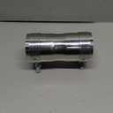 Stainless Steel 2.5 to 2.5 Inch Exhaust Adapter, 2.5" ID Exhaust Reducer Connector Pipe with Clamp