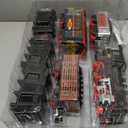 Amazon Basics Remote Control Steam Engine Hobby Train Set with Tender and Gondola, working light and realistic sounds Age 3 or up Perfect for Kids, Multicolor