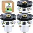 POSEAGLE 3 Pack 783506 Spindle Assembly with 786889 Spindle Pulley Replace Hustler 783506 Spindle Hustler Fastrak 54 Spindles for Hustler 930404 930404EX 930412 930412EX 928382 54" 52" 48" 42" Decks