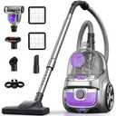 Aspiron Canister Vacuum Cleaner, 40Kpa Bagless Vacuum Cleaners