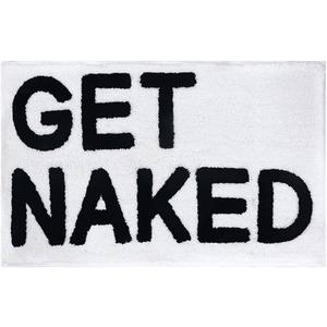 New Get Naked Non-slip Microfiber Absorbent Bath Mat, Modern Bathroom Decor - Suitable for Apartments, Tubs, and Showers - Machine Washable, 20'x32'