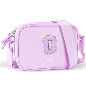 Easter basket stuffers,Crossbody Bags for Women and Girls,PU Leather Small Purse with Initial O - Easter Gifts for Girls, Birthday Graduations Gifts for Her