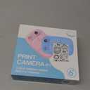 Kids Instant Print Camera 2025, 32GB Memory, Dual Lens with 2.4-Inch Screen and 1080p HD, Nice Gift for Boys and Girls Ages 4-13, Ideal for Toddlers and Teenagers (Pink)