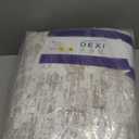 DEXI Area Rugs for Living Room, 8x10 Washable Low Pile Vintage Traditional Rug for Bedroom, Non Slip Large Indoor Carpet for Dining Office Nursery, Orange White