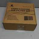Engine Air Filter&Cabin Air Filter Combo Pack-Compatible with Honda CRV CR-V 1.5T 2023-2026;Civic 1.5T 2022-2026,Accord 1.5T 2023-2026-CA12932&CF11182