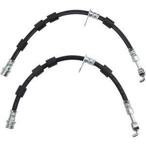 TRQ Brake Hose Set Compatible with 2014-2019 Ford Fiesta
