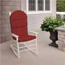 Arden Oceantex Indoor/Outdoor Adirondack Or Rocking Chair Cushion, 21.5 x 19, Water Repellent, Rain Proof, Fade Resistant Cushion for Rocking Chair Or Adirondack Nautical Red