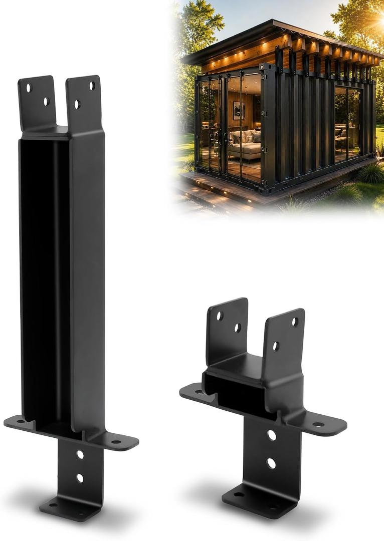 Shipping Container Roof Brackets for 20FT Shipping Containers | Wood Truss Brackets for Shipping Containers for Build a 5 Sloping Roof on Top of 20 FT Shipping Containers