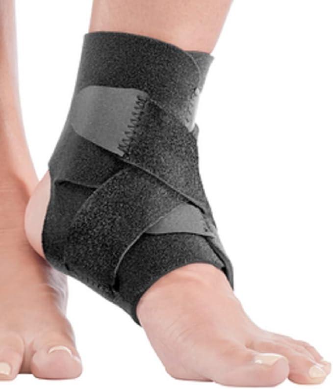 Mueller Adjustable Ankle Support, Black, One Size