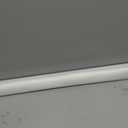 LazBlinds No Drill Cordless Zebra Blinds, 33" W x 48" H, White