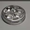 Slow Feeder Dog Bowl for Fast Eating Dogs Stainless Steel 8.2" with Non-Slip Base, Raised Obstacle Slow Down Eating for Dogs, Reduces Bloat & Indigestion, Dishwasher Safe