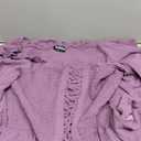 Scarlet Darkness Renaissance Dress Women Long Sleeve Cottagecore Smoked Dress with Pockets (Purple, L)