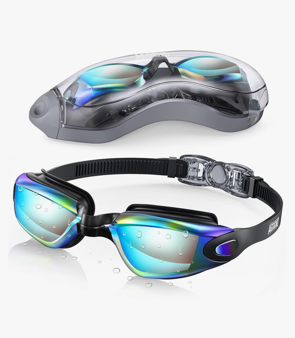 Aegend Swim Goggles, Swimming Goggles No Leaking Full Protection Adult Men Women Youth