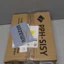 PPH-Sisy Acrylic Sign Holder 8.5 x 11, Double Sided Clear Display Stand, Gold Flyer Holder 8.5 x 11 for Home Office Shop Restaurant 4 Pcs