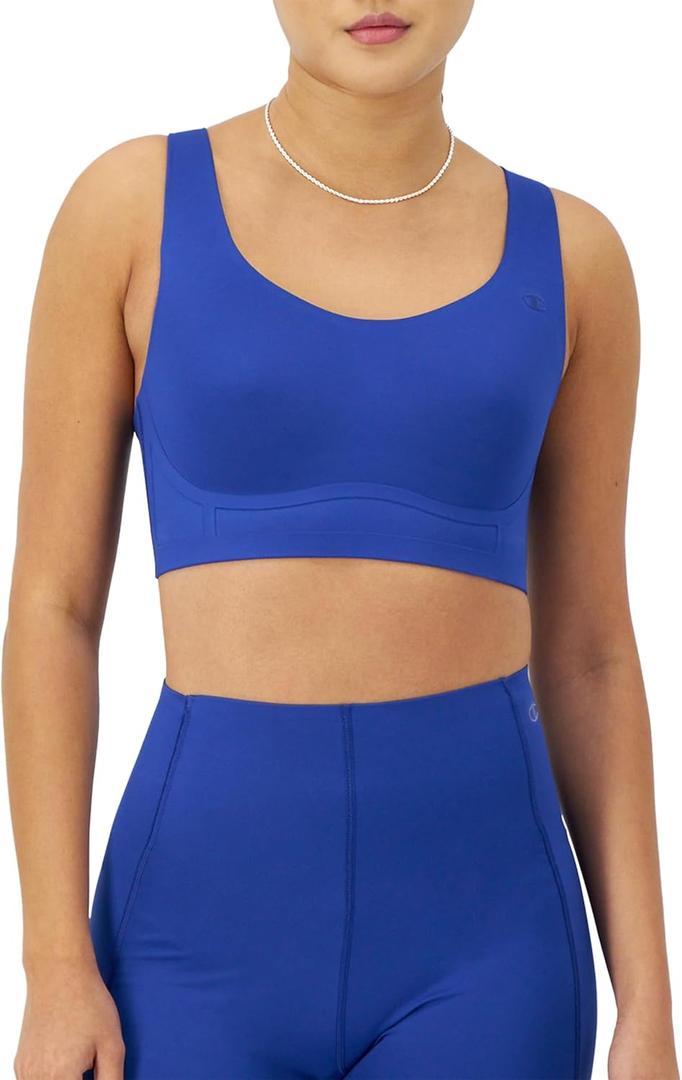 Champion Women's Sports Bra, Absolute Lift, Moisture Wicking, Moderate Support Bra for Women (S)