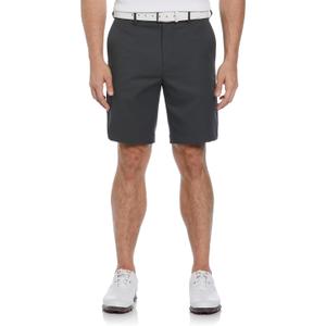 PGA Tour Men's 9" Golf Shorts with Expandable Waistband, Flat Front, Moisture-Wicking, Sun Protection, Stretch, Lightweight (Asphalt,34)