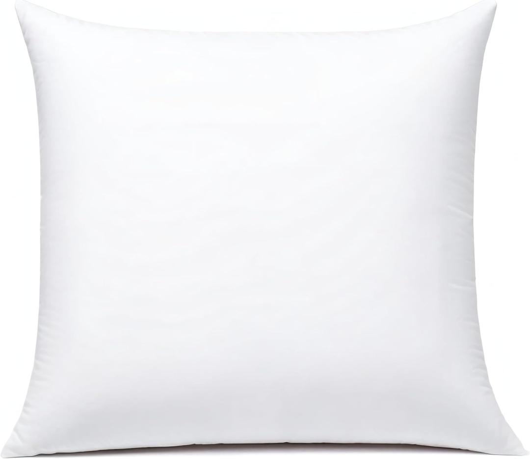 JIEITIVE Throw Pillow Inserts Hypoallergenic Premium Pillow Stuffer Square Form for Decorative Pillow Covers Cushion Set of 1-20 x 20 Inches
