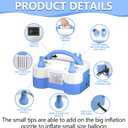 SINBEE Balloon Pump Electric Party Decorations - Electric Balloon Pump for Balloon Arch Kit, Portable Dual Nozzle Balloon Inflator