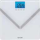 Taylor Digital Glass Body Composition Scale, Bathroom Scale for Body Weight, Measures Body Fat, Body Water, and Muscle Mass Percentages, 8 User Recognition, FSA HSA Eligible, 440 lb Capacity, White
