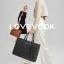LOVEVOOK Laptop Tote Bag for Women, Office Work Bag Briefcase fit for Laptop, Large Capacity Teacher Bag Handbag