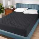 Niagara Cotton Mattress Pad Queen 60x80 - Non Noisy Cooling Breathable Ultra Plush Absorbent Protector Extra Deep Fits 20 Inches Deep Mattress