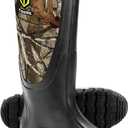 TIDEWE Rubber Boots for Men Multi-Season, Waterproof Rain Boots with Steel Shank, 6mm Neoprene Durable Rubber Outdoor Hunting Boots Size 8 (NEXT Camo)