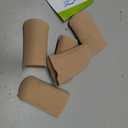 Chiroplax Toe Caps Sleeves Cushions Protectors Tubes Fabric & Gel Lining Finger Toe Separator for Bunion, Hammer Toe, Callus, Corn, Blister (X-Large, 5 Pack)