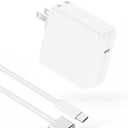 Charger for MacBook Air 13 15 inch MacBook Pro 14 inch 2025 2024 2023 2022 2021 M4 M3 M2 M1, 70W USB C Power Adapter, 6.6FT USB C to 3 Braided Cable with LED, Powerful Connect, Original Quality