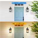 VIANIS Dusk to Dawn Outdoor Wall Lighting, Exterior Light Fixture Wall Mount for House Front Porch Light, Black Anti-Rust Aluminium Modern Outside Coach Lantern with Tempered Glass Shade for Garage