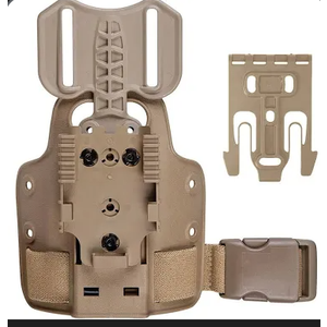 WGLILO Drop Flex Adapter with Drop Leg Holster Platform Adjustable Thigh Holster 6004 Leg Shroud Adapter for Holsters and Magazine Pouches Quick Locking, Tan