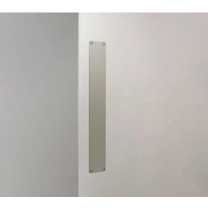 400mm Push Plate by Harper, Made for doors that don’t need handles on both sides, our push plates go perfectly with the Harper Single Pull Door Handles, Polished Nickel