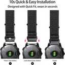 EKINGEEK Nylon Quick Dry Watch Band Compatible with Fenix 6/Fenix 5/ Fenix 7/EPIX 2, 22mm Quick Easy Fit Sport Wristband Strap for Garmin Fenix 6 Pro/Sapphire, Instinct, Forerunner 955 (EK02011)